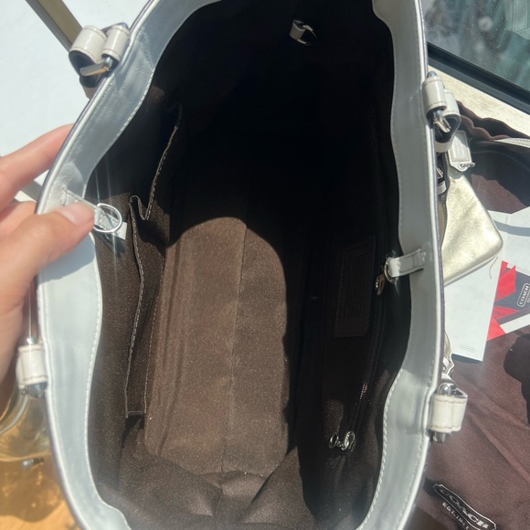 Coach Gold Tote Rhinestone Studded Shoulder Bag - Picture 8 of 13